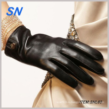 Кожаные перчатки с сенсорным экраном